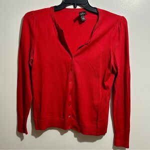 August Silk Vibrant Red Women's Cardigan (1049)